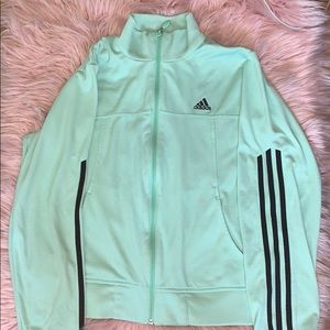 Medium adidas jacket mint color